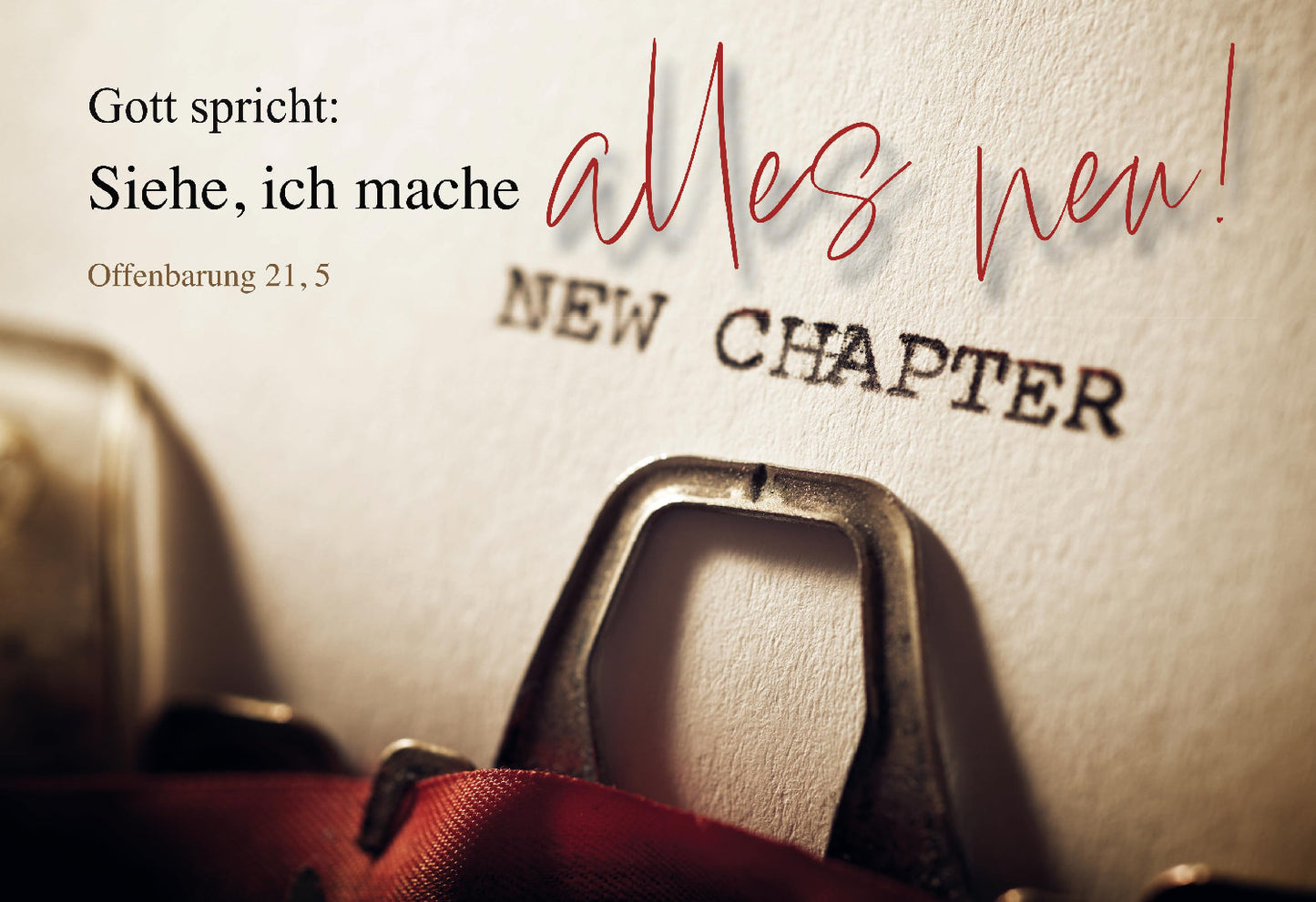 Sonstiges Poster A3 laminiert Gott spricht: Siehe. ich mache alles