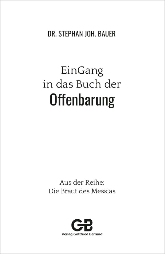 Buch                                               EinGang in das Buch der Offenbarung