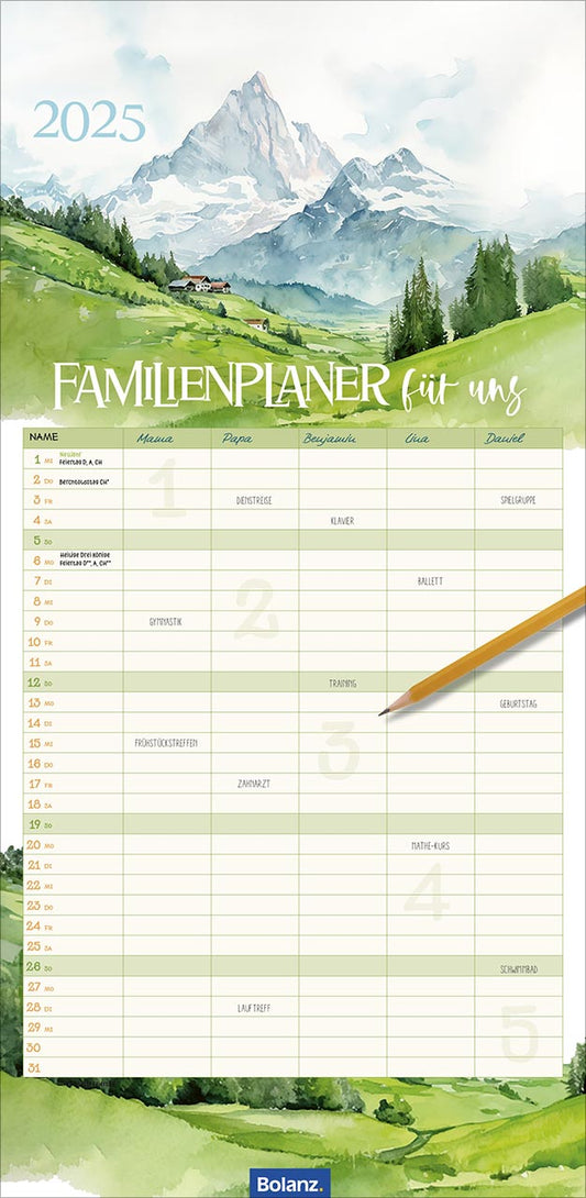 Familienplaner für uns 2025