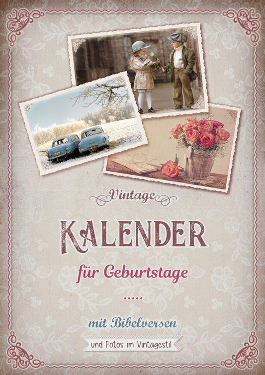 Vintage - Kalender für Geburtstage