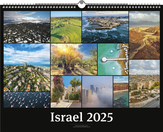 Israel 2025 - Black Version Wandkalender