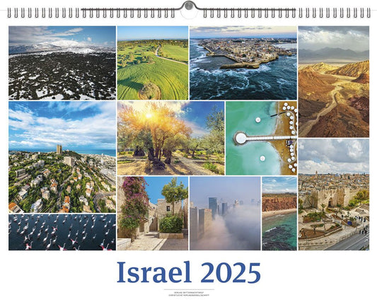 Israel 2025 - White Version Wandkalender