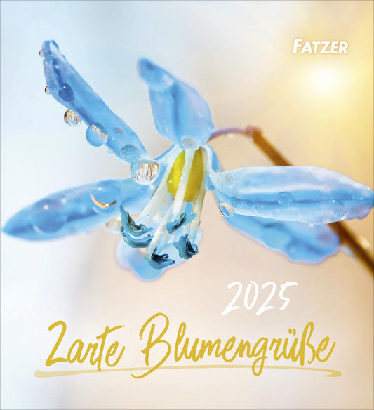 Zarte Blumengrüße 2025 - Tischkalender