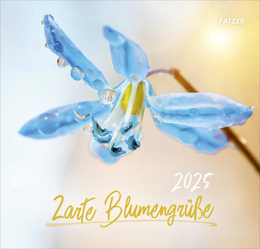 Zarte Blumengrüße - Wandkalender 2025