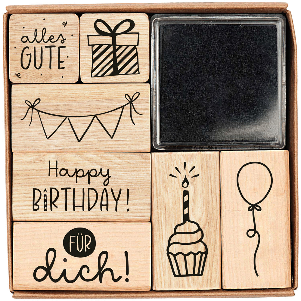 Nonbook                                            Stempel-Set Geburtstag