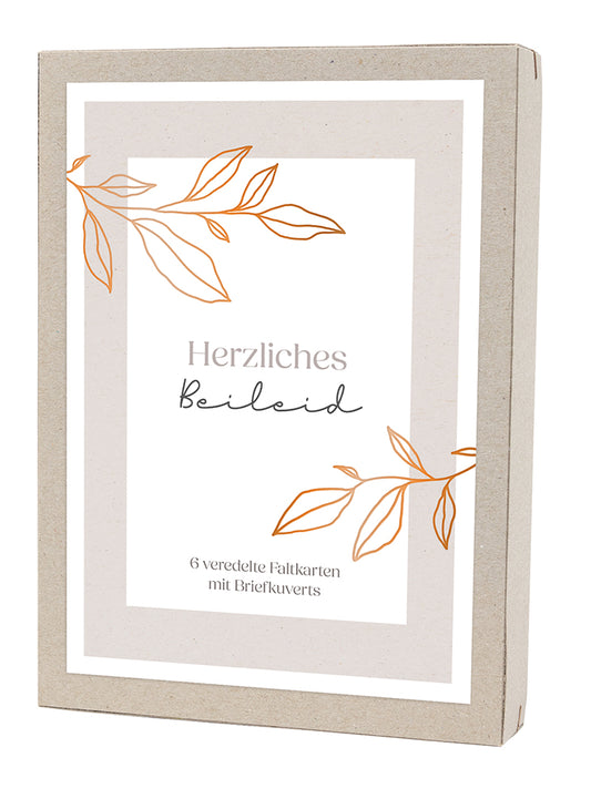 Karte                                              Kartenbox - Herzliches Beileid