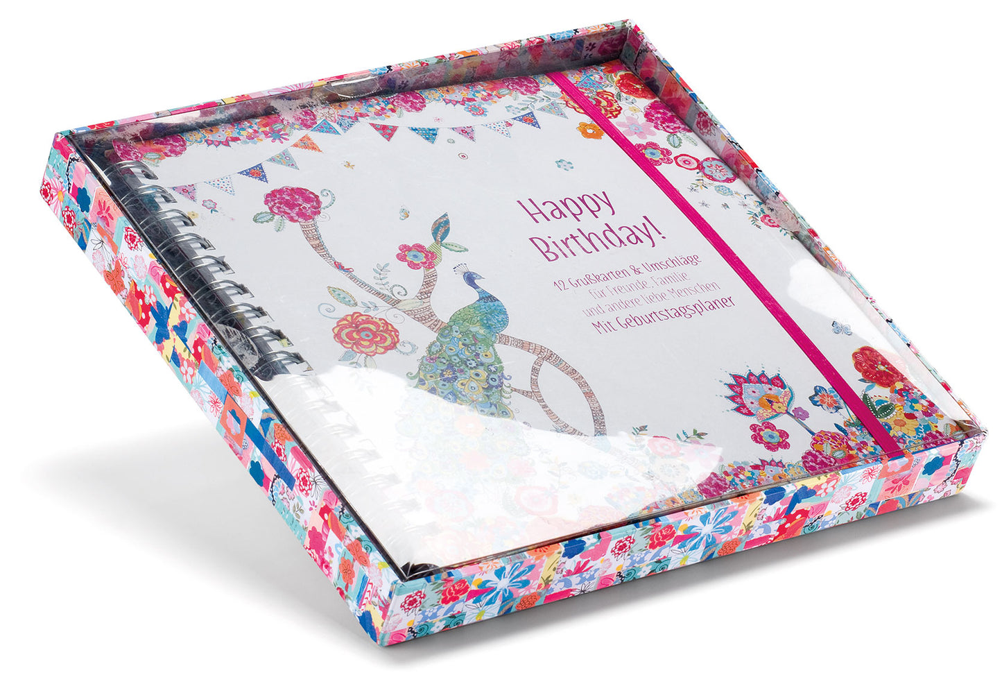 Sonstiges                                          Blattgeflüster Patchwork Design Geburtstagplaner mit 12 Grußkarten
