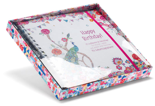 Sonstiges                                          Blattgeflüster Patchwork Design Geburtstagplaner mit 12 Grußkarten