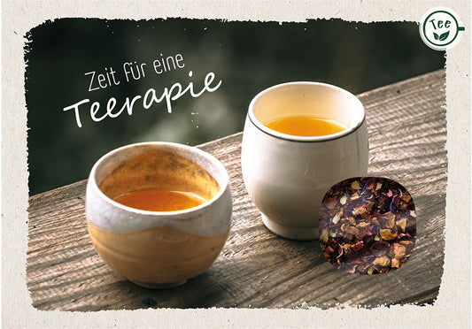 Teekarte Zeit für eine TEErapie