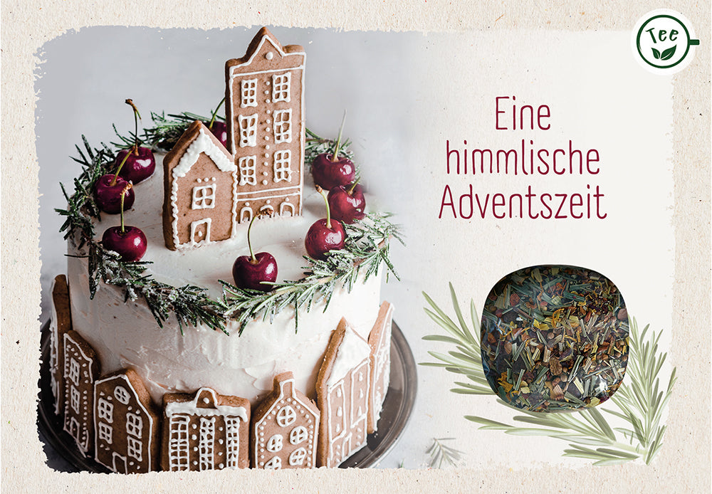 Teekarte Ein himmlische Adventszeit