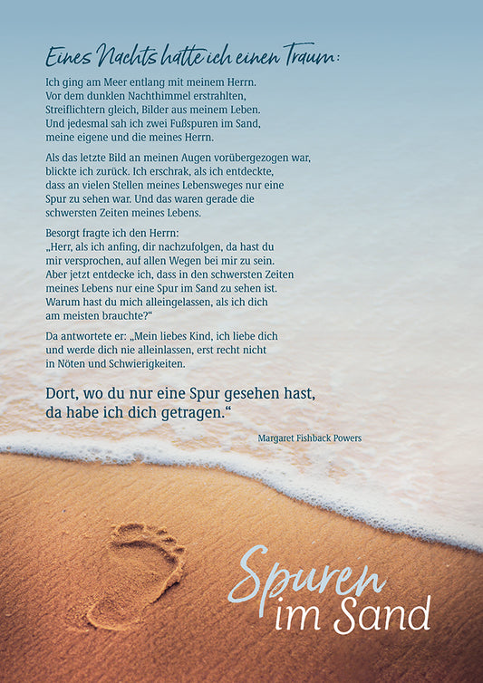 Karte                                              Spuren im Sand
