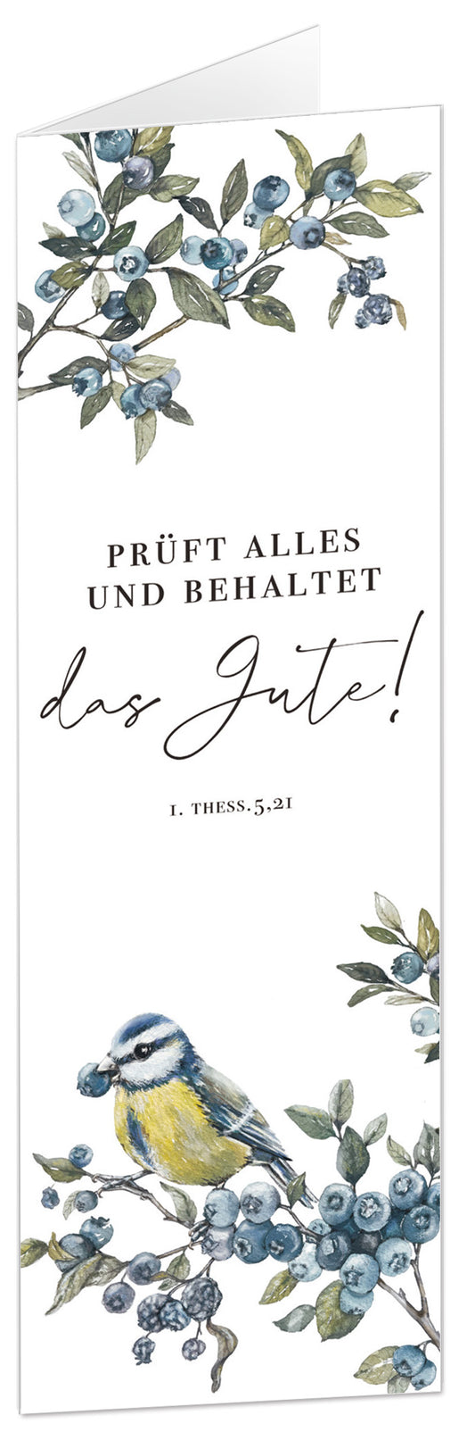 Faltkarte 10 Ex. Prüft alles und behaltet das Gute!        1. Thessalonicher 5.21