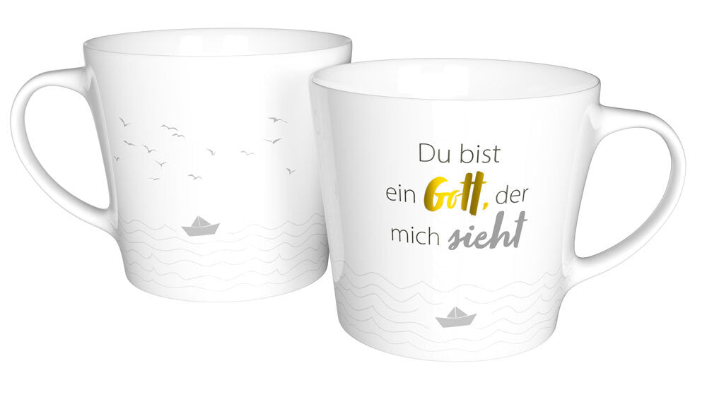 Tasse Du bist ein Gott. der mich sieht