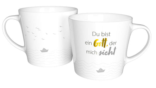 Tasse Du bist ein Gott. der mich sieht