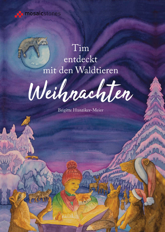 Tim entdeckt mit den Waldtieren Weihnachten