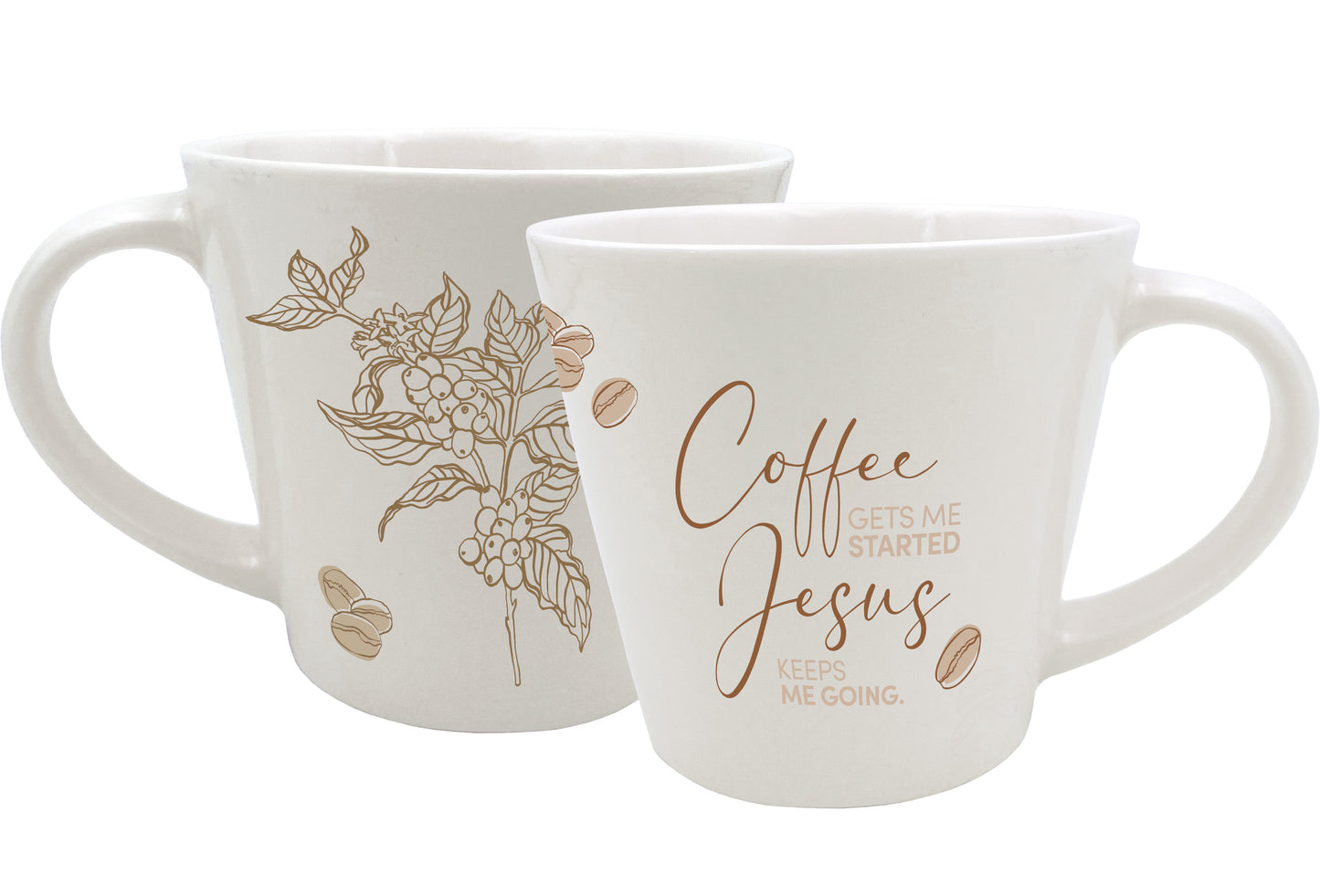 Tasse Coffee gets me started - Jesus keeps me going