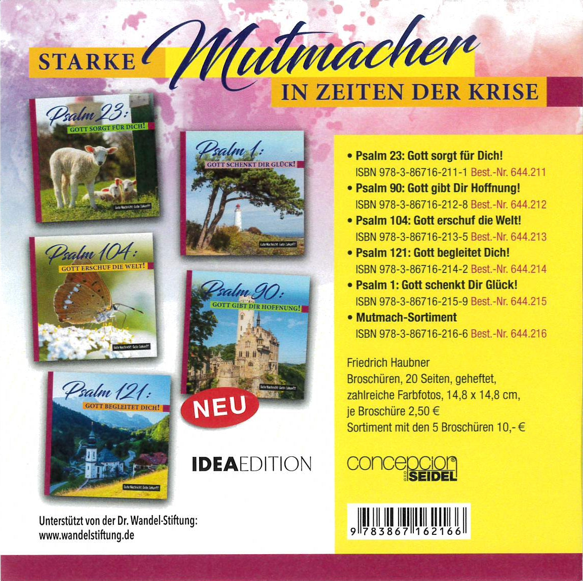 Buch                                               Paket Mutmach-Sortiment (5 Ex.)