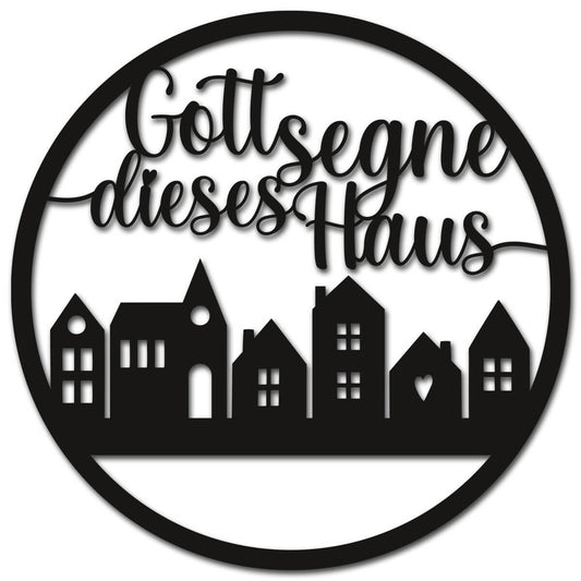 Wandkreis Gott segne dieses Haus