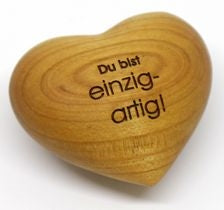 Sonstiges                                          Holzherz Du bist einzigartig!