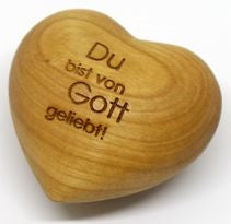 Sonstiges                                          Holzherz Du bist von Gott geliebt!