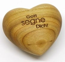 Sonstiges                                          Holzherz Gott segne Dich!