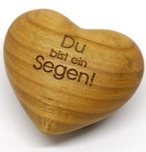 Sonstiges                                          Holzherz Du bist ein Segen!