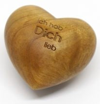Sonstiges                                          Holzherz Ich hab Dich lieb