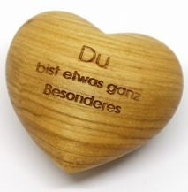 Sonstiges                                          Holzherz Du bist etwas ganz Besonderes