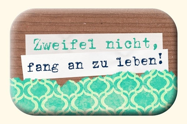 Magnet                                             Mag Blessing Zweifel nicht. fang an zu leben!