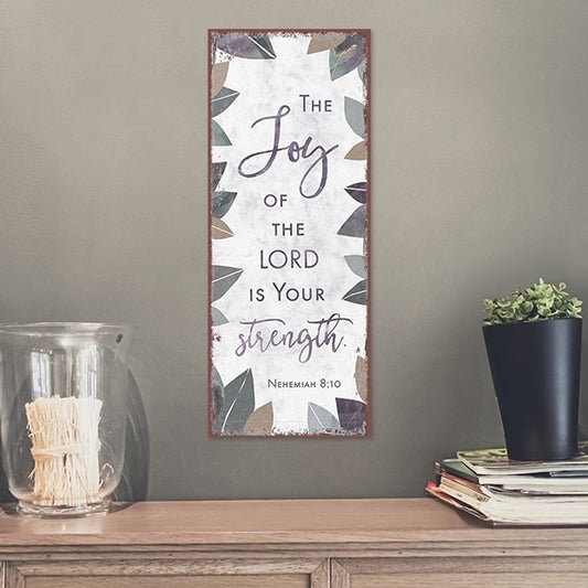 Sonstiges                                          Metallschild The joy of the Lord ...