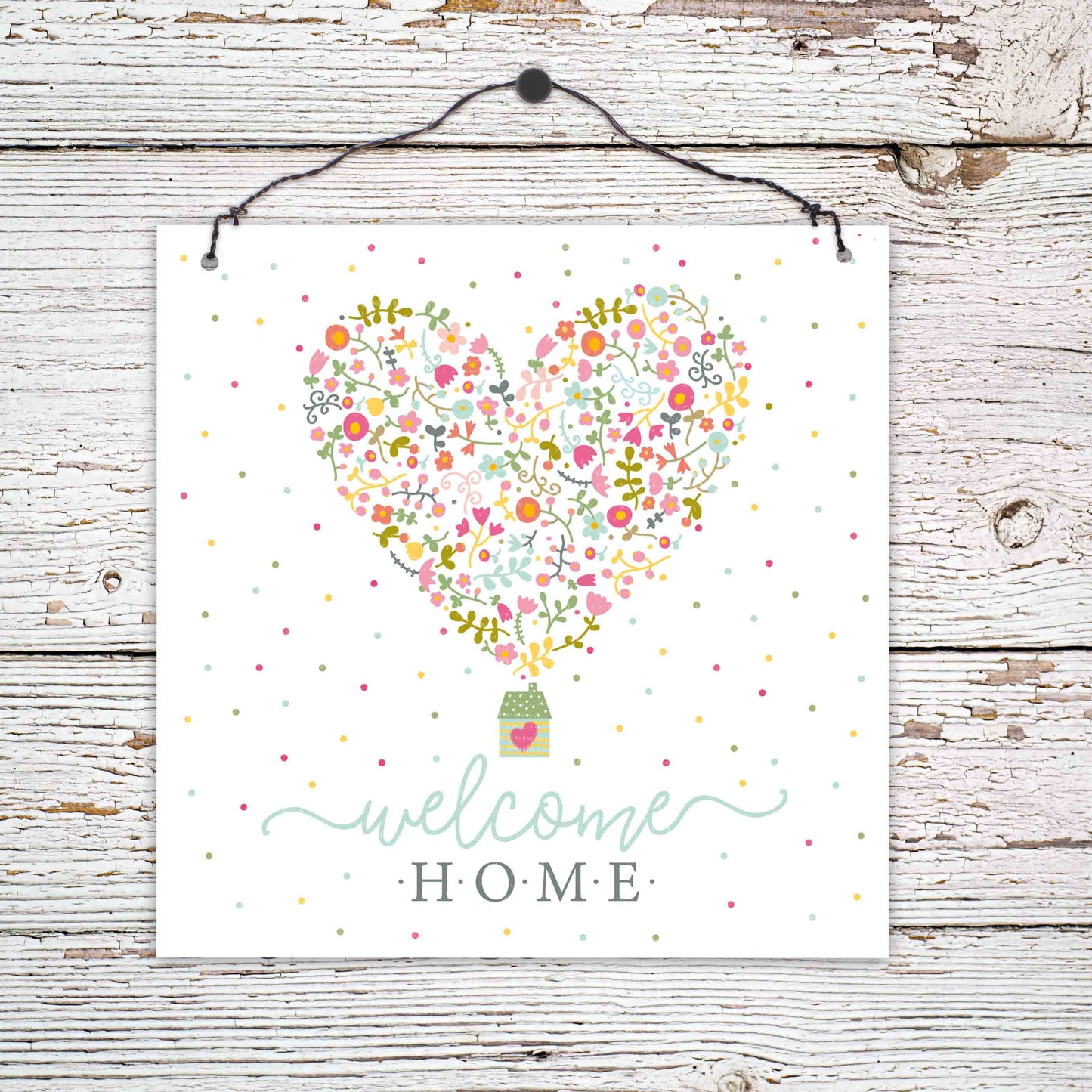 Sonstiges                                          Holzschild klein Welcome Home