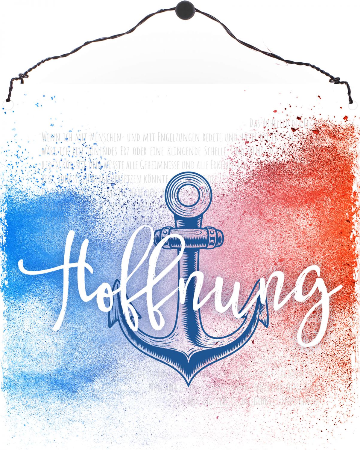 Sonstiges                                          Holzschild Hoffnung