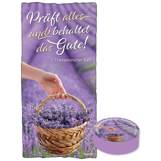 Handtuch Prüft alles und behaltet das Gute!                1. Thessalonicher 5.21