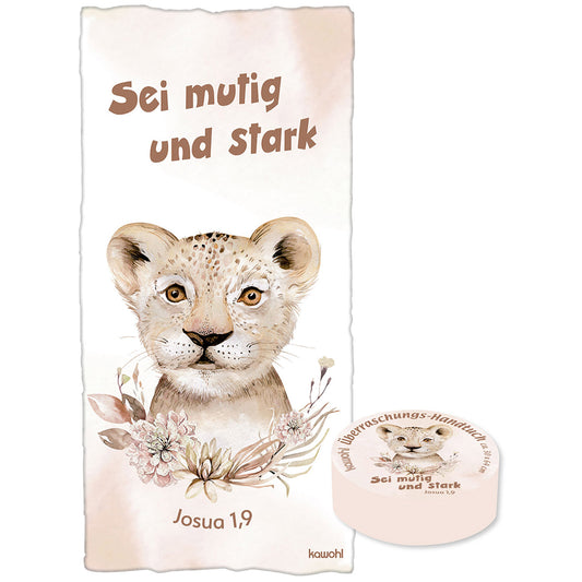 Handtuch Sei mutig und stark. Josua 1.9