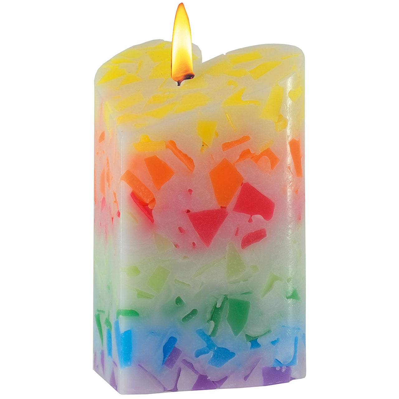 Sonstiges                                          Regenbogen-Herz-Kerze