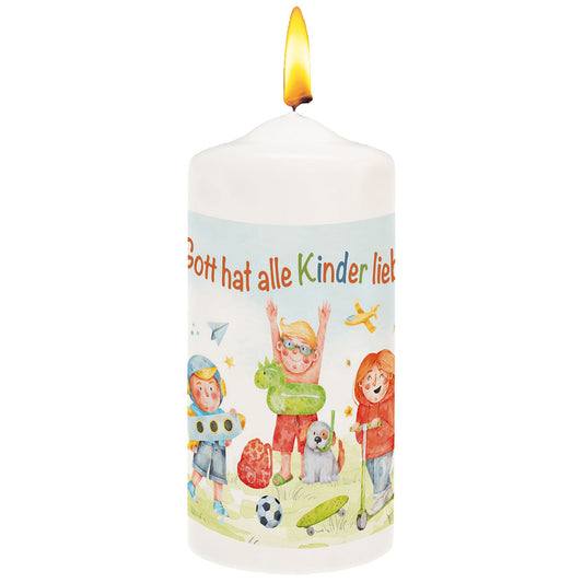 Sonstiges                                          Kerze Gott hat alle Kinder lieb