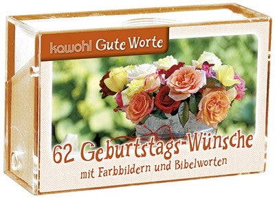 62 Geburtstags-Wünsche (Karten-Box)