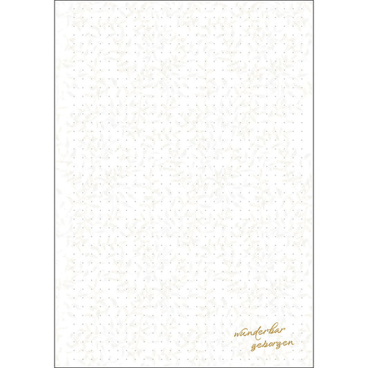 Sonstiges                                          Gold-Memo A6 Wunderbar geborgen