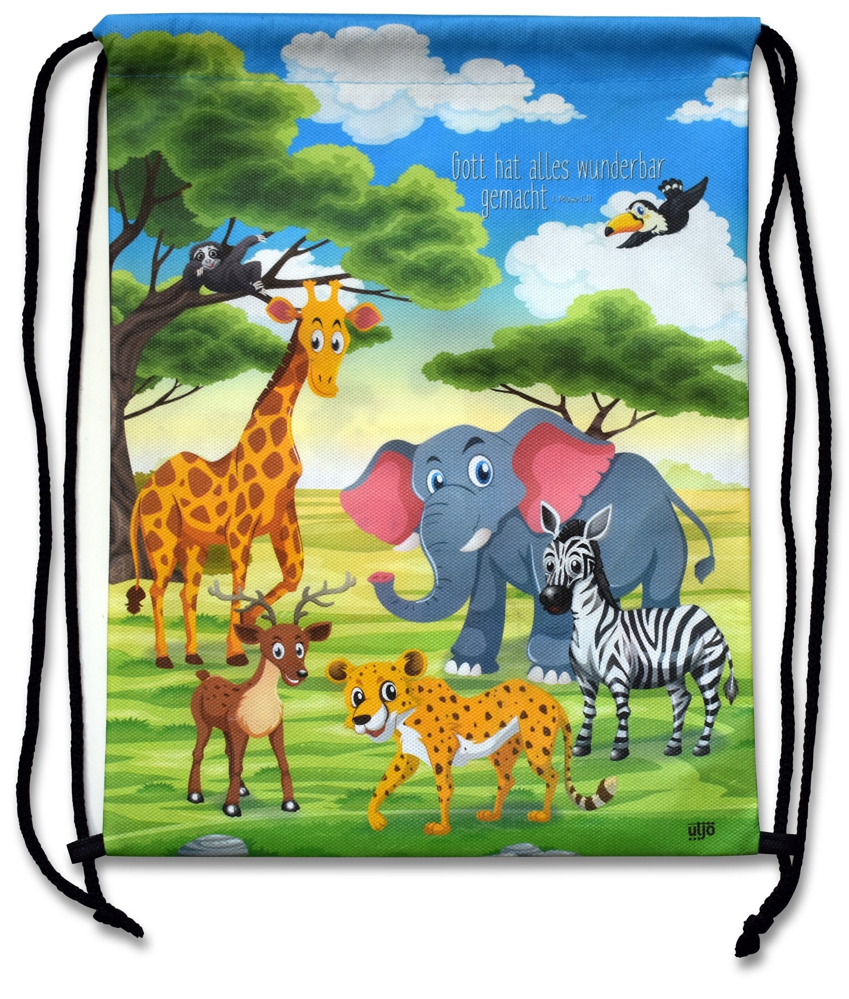 Sonstiges                                          Kinder-Sportbeutel Bunte Tiere