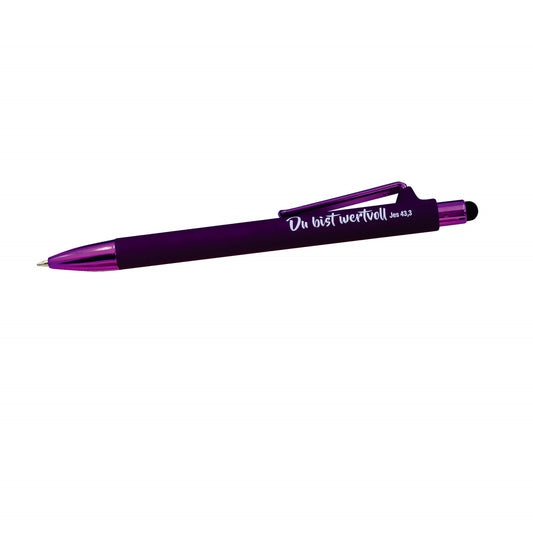 Kugelschreiber                                     Kugelschreiber mit Touchpen. lila