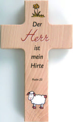 Holzkreuz Psalm 23