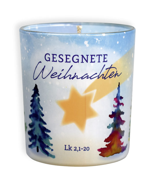 Duftkerzenglas Gesegnete Weihnachten