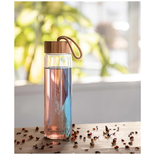 Sonstiges                                          Glasflasche Regenbogen Quelle des Lebens