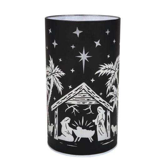 Kugelschreiber                                     Twinkle-LED-Licht Krippe bordeaux-rot. groß