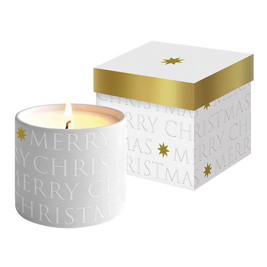 Sonstiges                                          Kerze Merry Christmas in Box