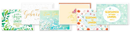 Karte                                              Faltkarten-Set Geburtstag