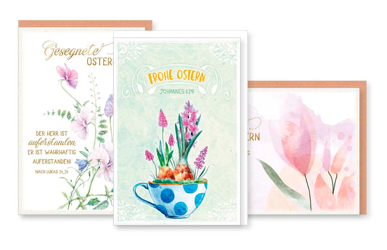 Karte                                              Faltkarte Ostern