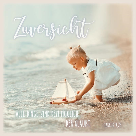 Sonstiges                                          Metalltafel Zuversicht