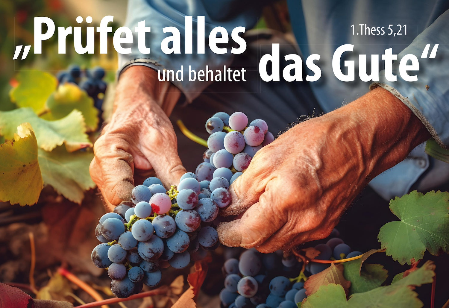 Sonstiges                                          Postkarte Prüfet alles und behaltet das Gute. 1.Thess 5.21