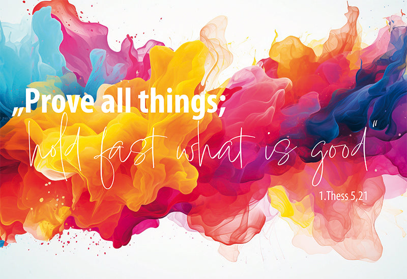Karte                                              Postkarte 10 Ex. Prove all things; hold fast what is good